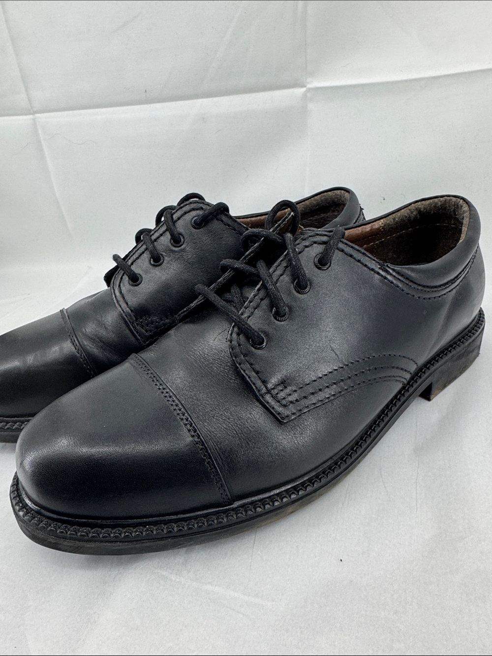 Dockers Gordon Mens Classic Black Cap-Toe Oxford Dress Work Shoes, sz 11 W